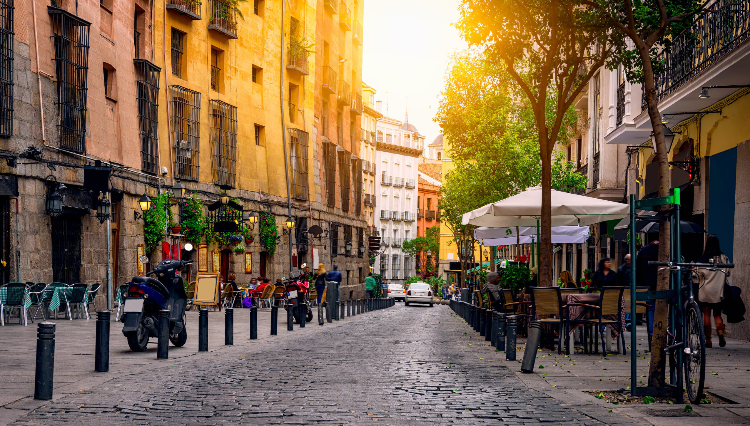 Old street in Madrid. Spain